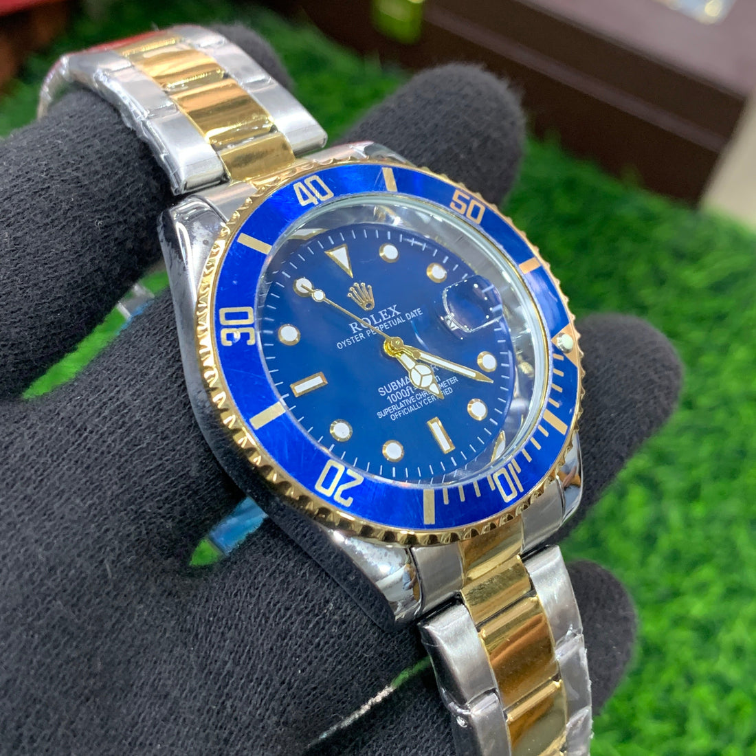 RLX Submariner Two-Tone with Blue Dial