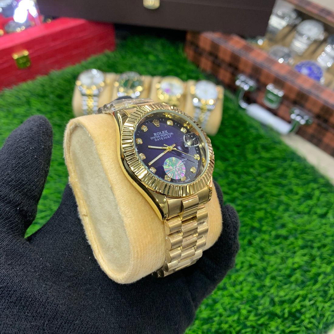 RLX - Datejust Golden with blue dial- A+ Quality
