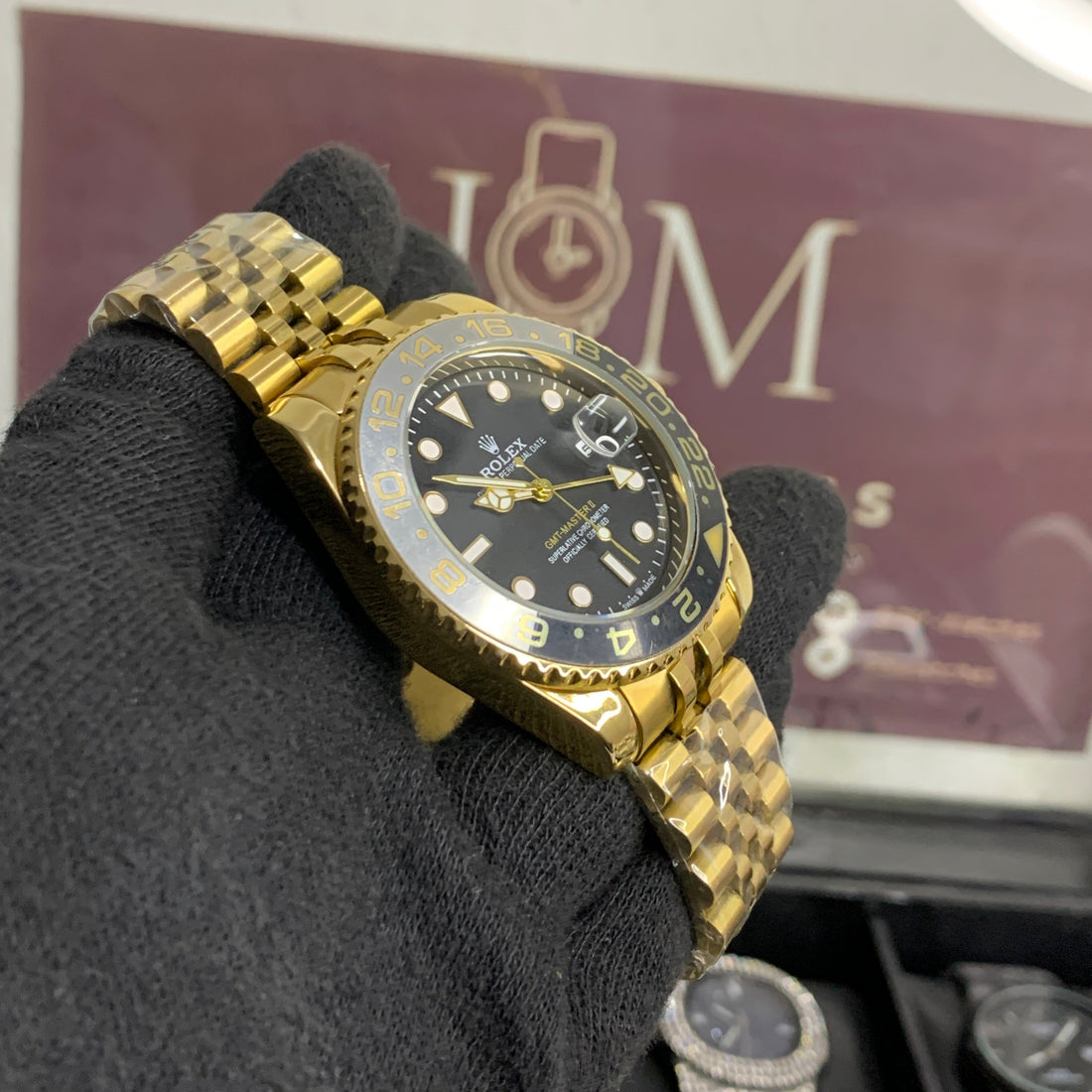 RLX GMT Golden with Black dial