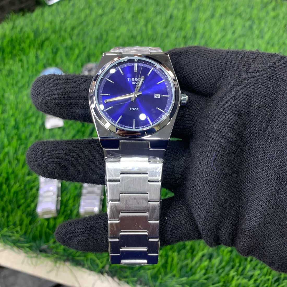 Tissot PRX 1853 Silver with blue dial
