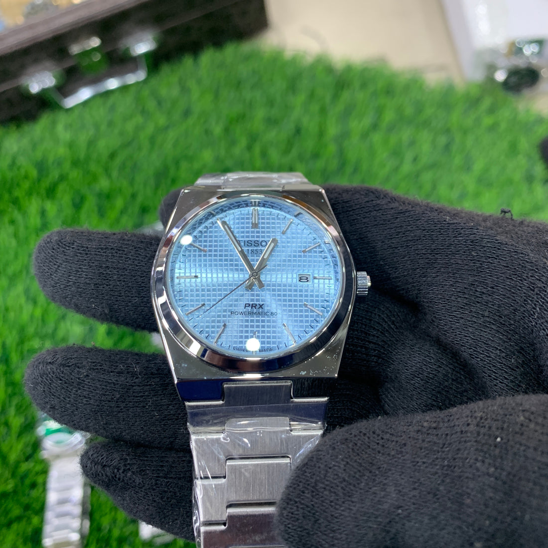 Tissot PRX 1853 Silver with Tiffany dial